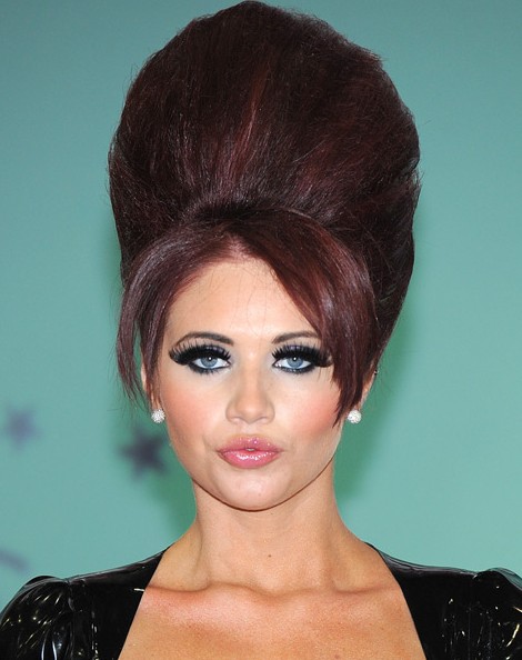 Amy Childs Big Beehive Updo - Hairstyles Weekly