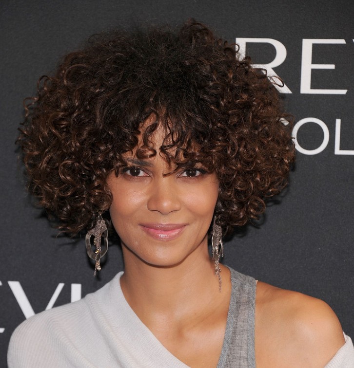 Halle Berry Short Curly Hairstyle