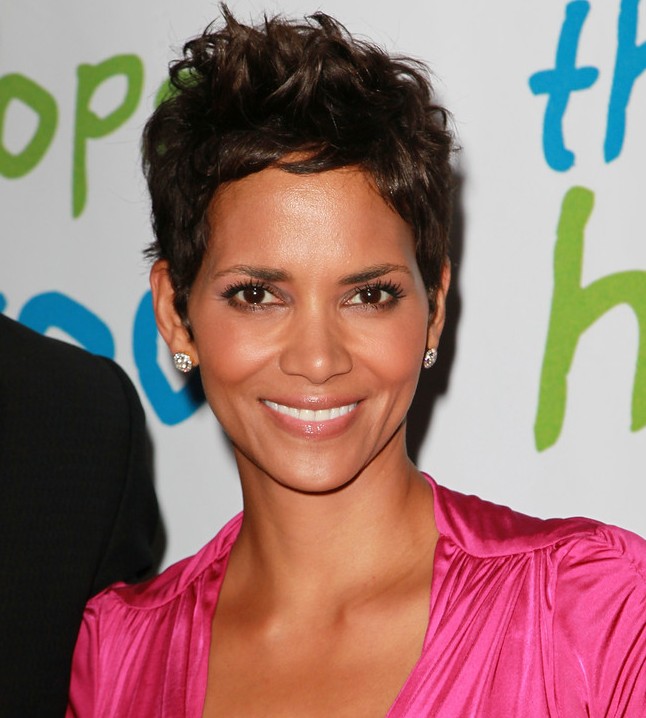 Short Messy Haircut from Halle Berry