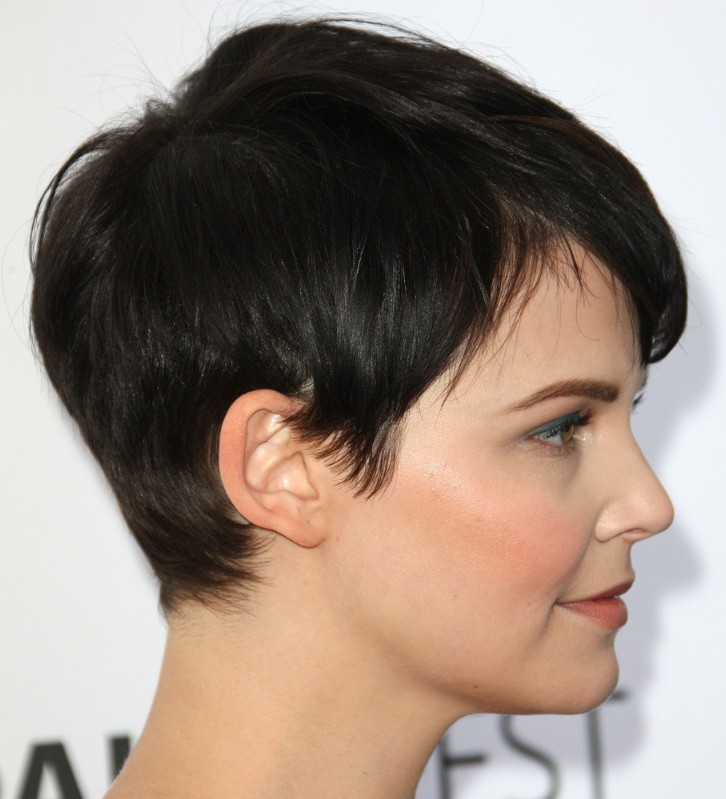 Side view of pixie haircut