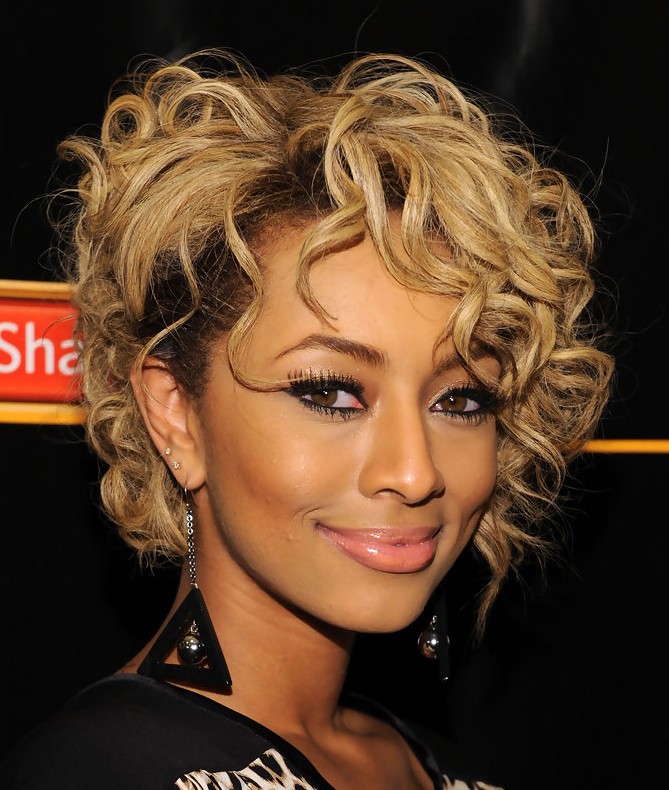 Trendy Short Curly Hairstyle from Keri Hilson