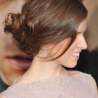 Anna Kendrick French Twist Updo Hairstyle 2013 - 2014