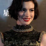 Anne Hathaway Short Wavy Curly Bob Haircut for Women
