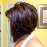 Side View of Concave Bob with Subtle Highlights