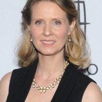 Cynthia Nixon Half Up Half Down for Older Women