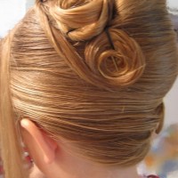 French Twist for Wedding:Rose Twist