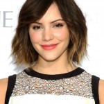 Katharine McPhee Short Ombre Bob Hairstyle with Bangs