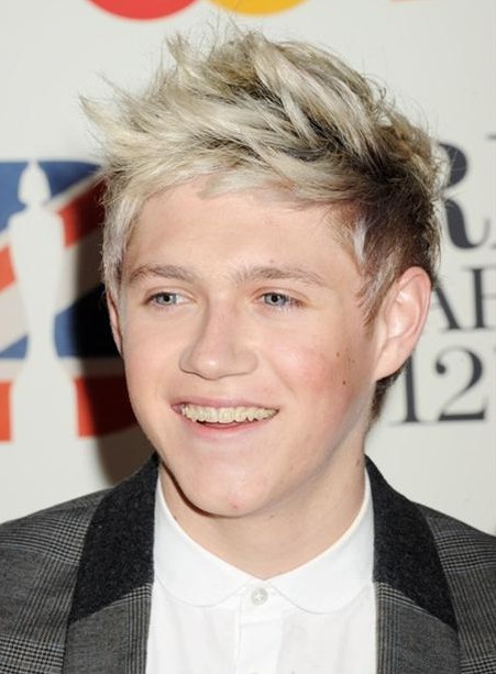 Niall Horan hairstyle with razored ends
