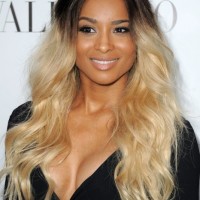 Popular Long Curly Dark to Light Ombre Hair