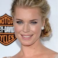 Rebecca Romijn Loose Low Bun Updo - Elegant Messy Buns