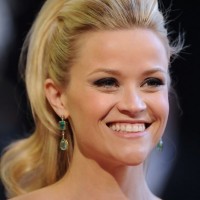 Reese Witherspoon Long Blonde Retro Half Up Half Down Hairstyle