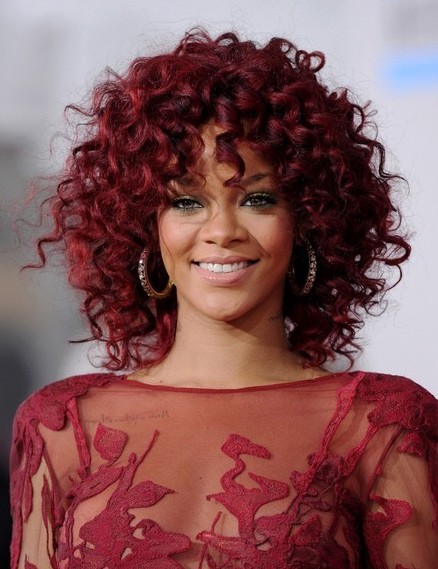 Medium Length Curly Hairstyles Black