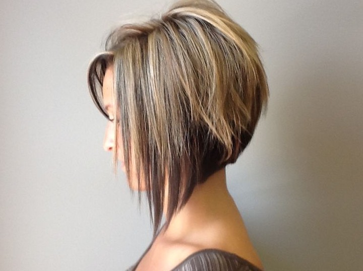 Side View of Graduated Bob Hairstyle - Trendy Bob Haircut for 2014