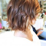 Side View of Short Layered Ombre Hair