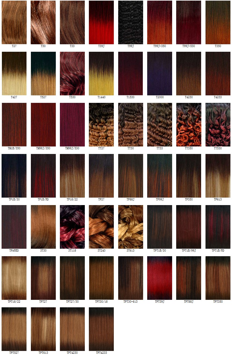 Dark Hair Dye Colour Chart