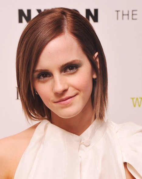 Emma Watson Cute Short Straight Hair Style /Getty Images