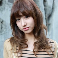 Asian shoulder length curly hairstyles 2013