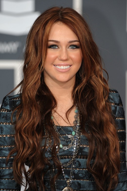 Miley Cyrus Long Brown Hair