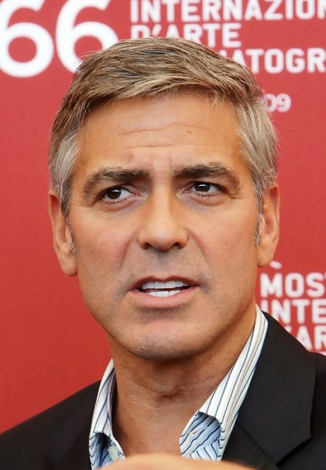 ... Short Hairstyle for Men Over 50: George Clooney's Short Haircut