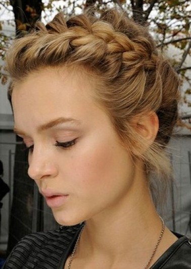 Top 10 Photo of French Braid Updo Hairstyles