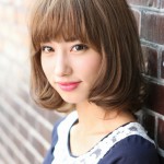 Kawaii Japanese Bob Hairstyle with Bangs