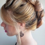 Braid Hawk Updo Hairstyle for Women
