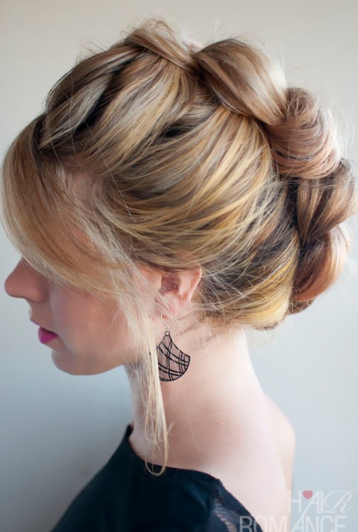 Lovely Braided Updo Hairstyle: The Braid-Hawk - Hairstyles Weekly