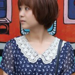 Lovely Short Asian Bob Haircut for Girls