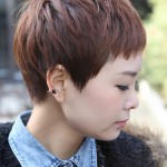 Side View of Short Layered Boyish Haircut for Women - Tokyo Hairstyles