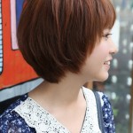 Side View of Cute Short Korean Bob Hairstyle - Sweet! ❤