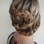 Stylish Braided Updo Hairstyle - Cool Casual Hairstyle for Women