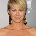 Jenna Elfman Layered Razor Cut with Side Swept Bangs