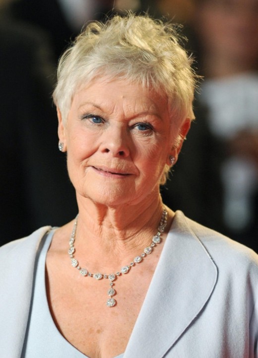 Short Pixie Cut For Mature Women Over 70 Judi Dench Hairstyles