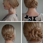Simple twist & pin side chignon