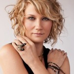 Jennifer Nettles short blonde curly bob hairstyle
