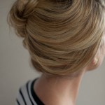 Loose side French twist updo for summer