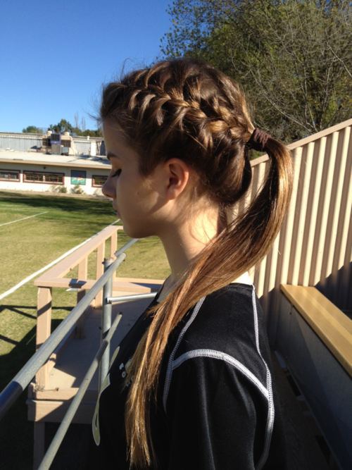 ... Braided Hairstyles for Girls – braided ponytail hairstyles for sport