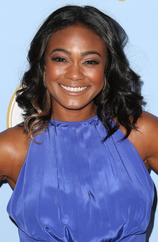 African American Black Curly Hairstyle for Round Faces - Tatyana Ali