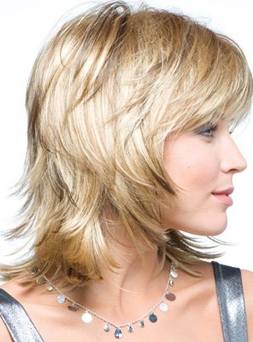 medium layered hairstyles women