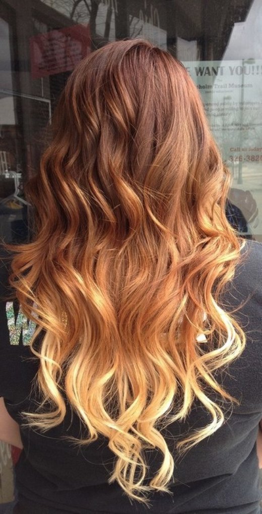 Pretty Brown To Blonde Ombre Hair With Waves For Women Hairstyles Weekly 