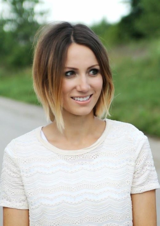 Short Ombre Bob Hairstyle
