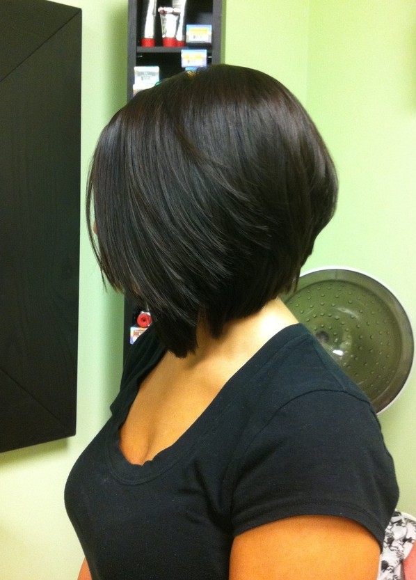 Angled Bob Hairstyles Side View