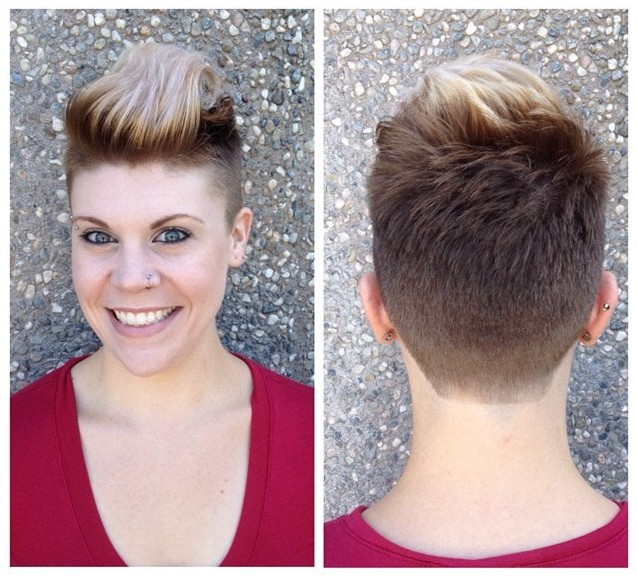 Cool Short Pull Back Hairstyle for Women