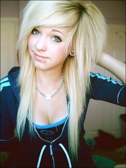 hair emo scene hairstyles hottest blonde blond pretty bangs hairstyle haircut cut layers gorgeous short