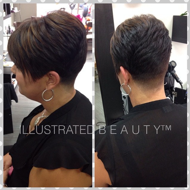 Layered Short Hairstyle for Thick Hair
