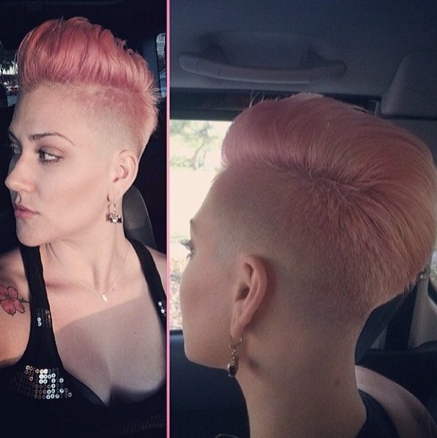 Trendy Short Pink Haircut for Women