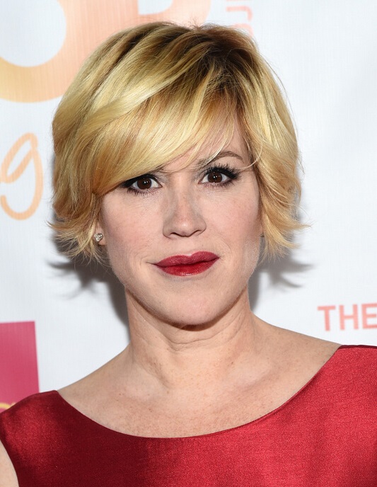 Latest Layered Razor Cut For Women From Molly Ringwald Hairstyles Weekly