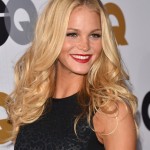 Celebrity Erin Heatherton Long Blonde Wavy Hairstyle