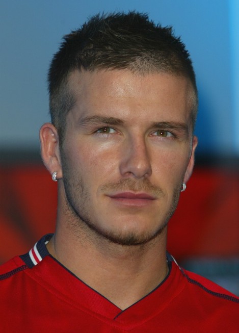 fade haircut david beckham