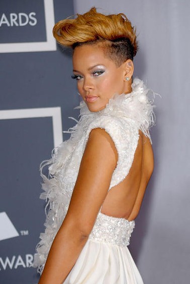 Rihanna mohawk hairstyle